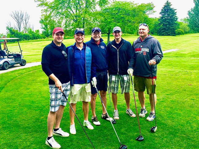 Aortic Valve Patient With Family Playing Golf