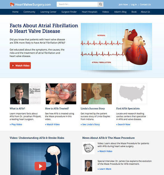 Learning Center: Atrial Fibrillation and Heart Valve Disease