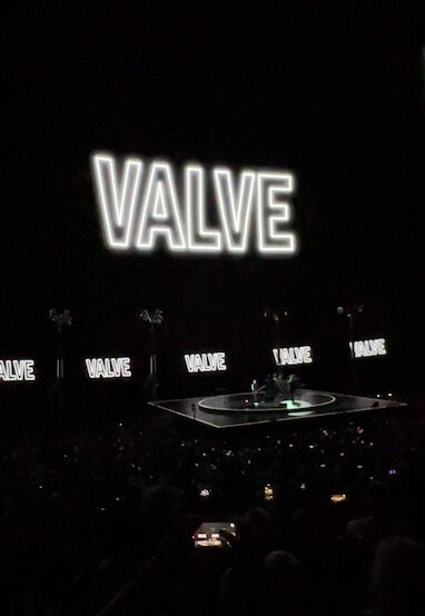 Valve Text at U2 Sphere Show with Bono
