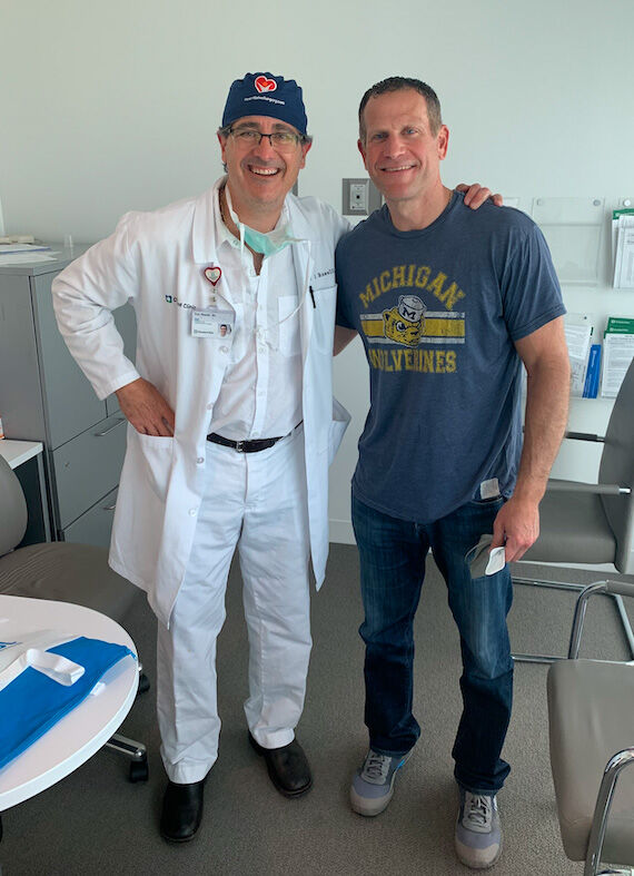 Dr. Eric Roselli With Ari Mitnzer - Heart Valve Patient