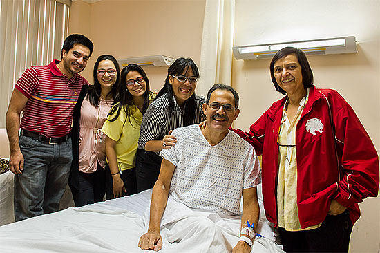 Leonel Pirchardo With Family Before Surgery