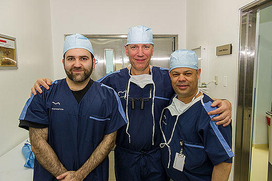 Gideon Sims, Dr. David Adams, Dr. Ricardo Lazala