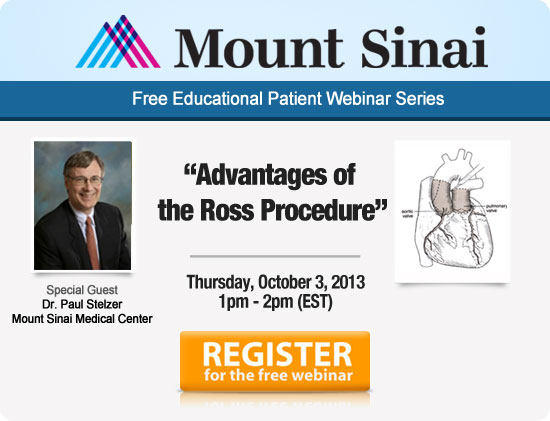 Click here to register for the Ross Procedure Webinar on October 3!