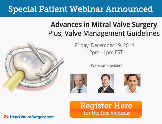 Webinar of Advances Mitral Valve Surgery with Dr. David Adams