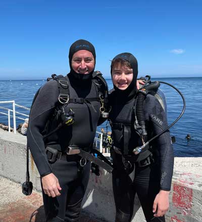 Adam and Ethan Pick Scuba Diving