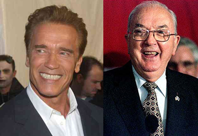 Arnold Schwarzenegger and Jesse Helms, heart valve patients