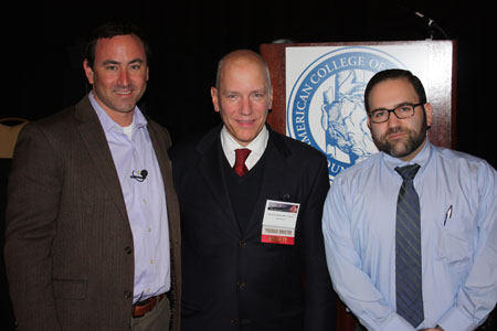 Adam Pick, Dr. David Adams, Gideon Sims at The Heart Valve Summit