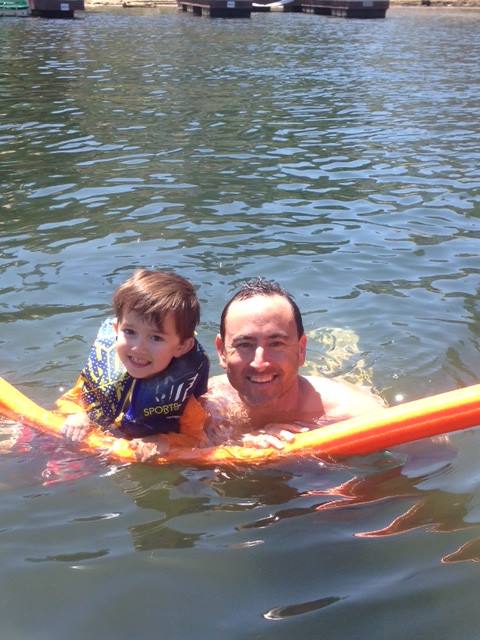 Adam & Ethan Pick Swimming In Lake