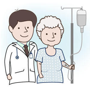 Female Patient IV Drip Elderly