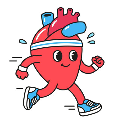 Heart Running Exercising
