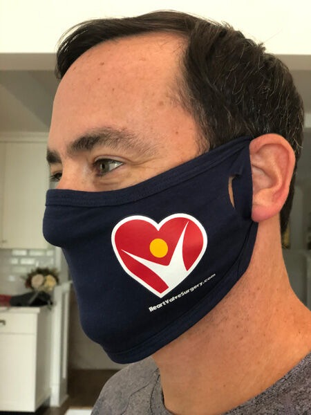 Free COVID Mask with HeartValveSurgery.com Logo