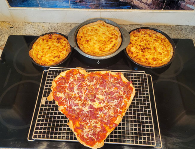 Heart Shaped Pizza