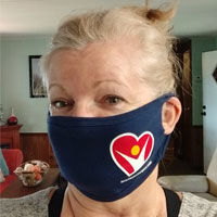 Coronavirus Face Mask on Heart Surgery Patient