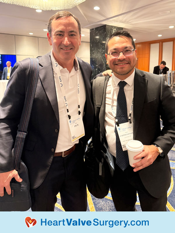 Mario Castillo-Sang and Adam Pick at Mitral Conclave