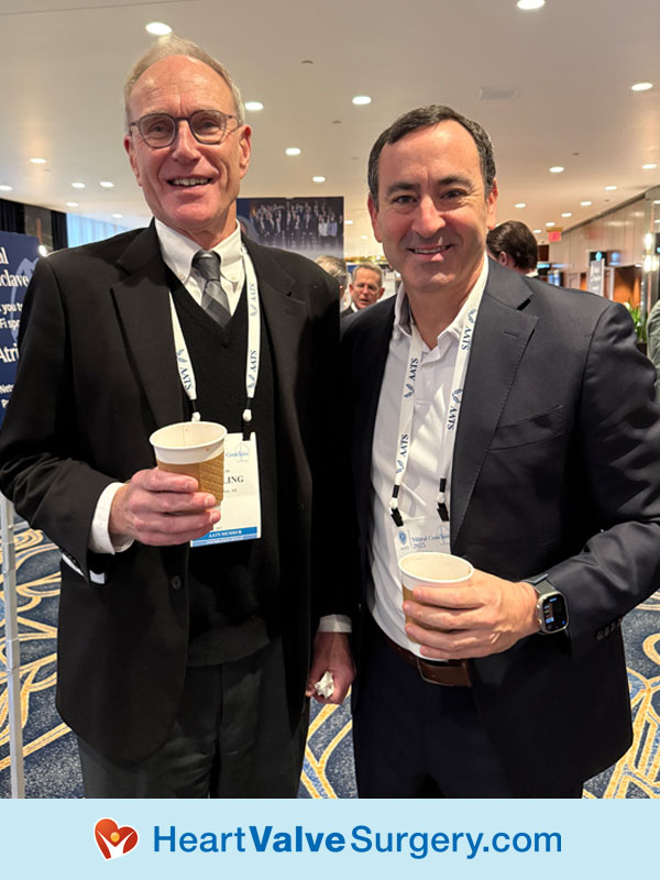 Steve Bolling MD and Adam Pick at Mitral Conclave