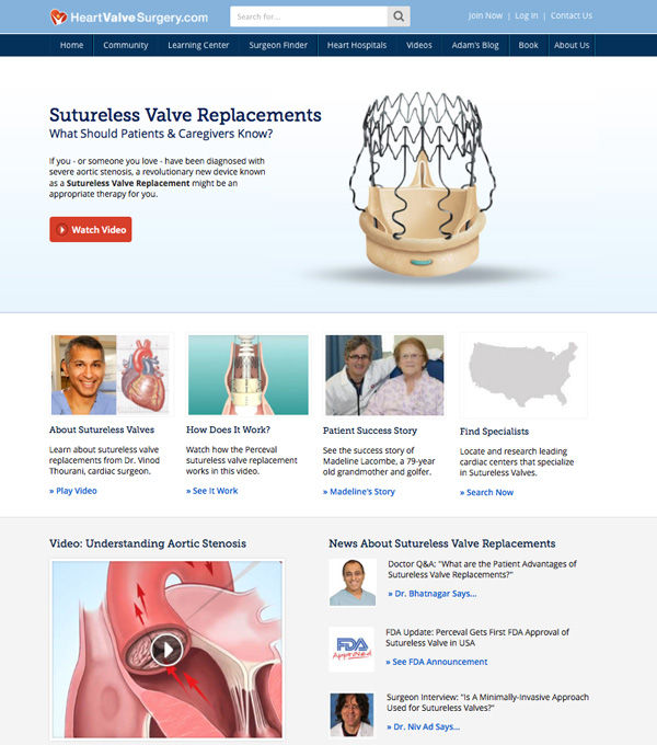 Sutureless Heart valve Replacement Education Center