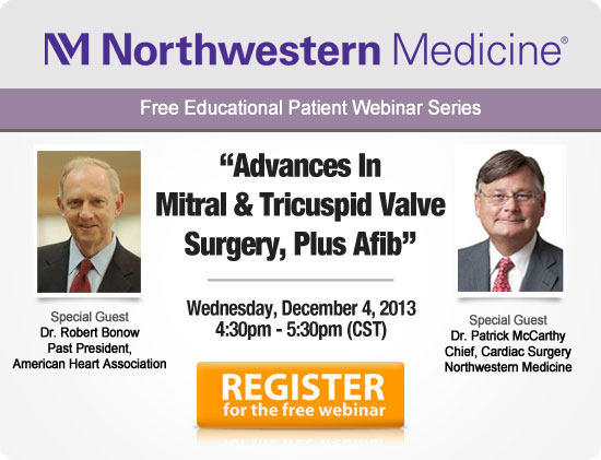 Webinar with Drs. Bonow & McCarthy About Valve Disease and Atrial Fibrillation