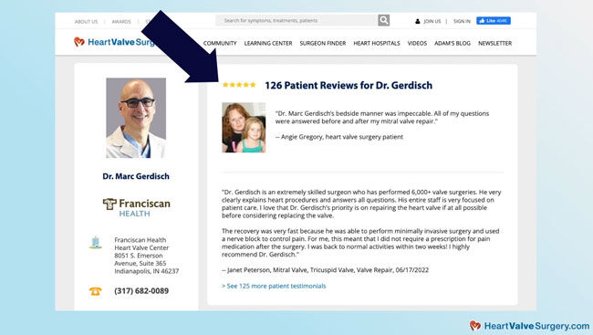 Dr. Marc Gerdisch Patient Reviews