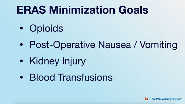 ERAS Cardiac Minimization Goals