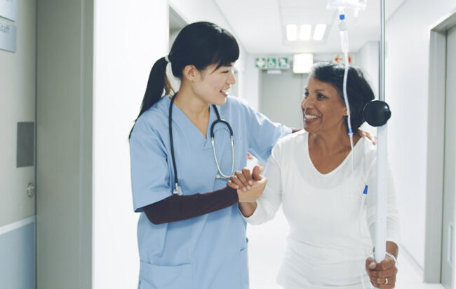 Walking In Hospital After Heart Surgery