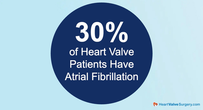 Patients with Afib and Heart Valve Disease - 30%