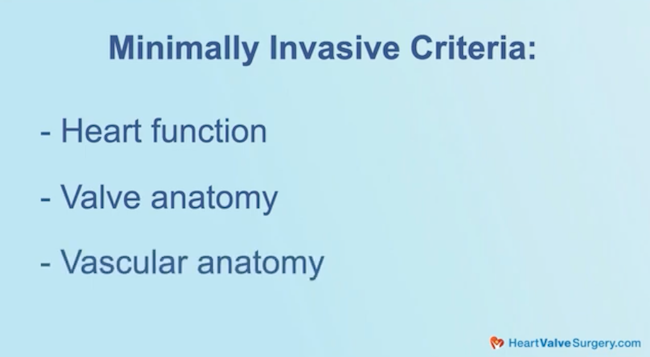 Minimally-Invasive Criteria