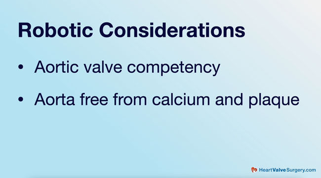 Robotic Mitral Valve Repair Patient Considerations