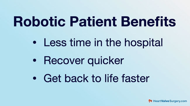 Robotic Mitral Valve Repair Patient Benefits