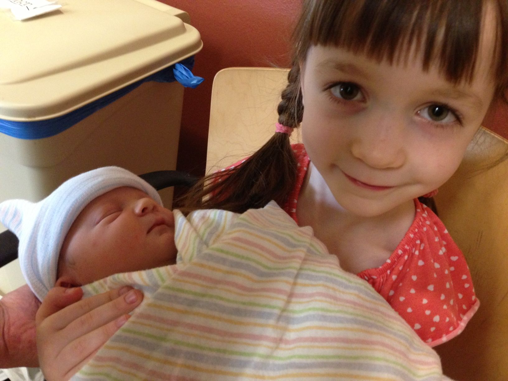 Big Sister Paolina with Little Brother